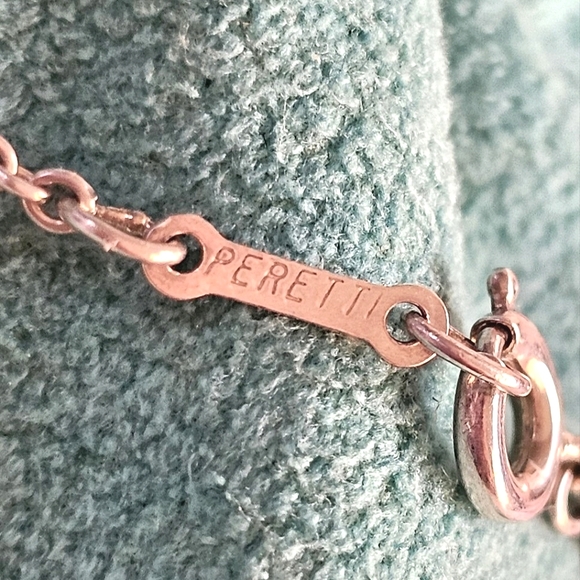 🫘Tiffany & Co. Large Bean Elsa Peretti Vintage Sterling 925 Pendant Necklace🌟 - Picture 7 of 16